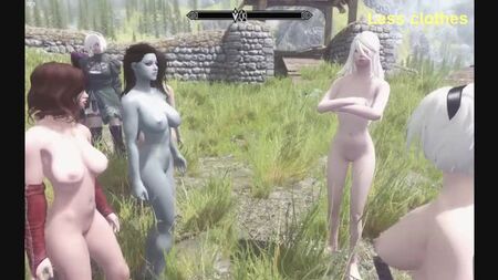 SKYRIM — Моди з оголеними персонажами
