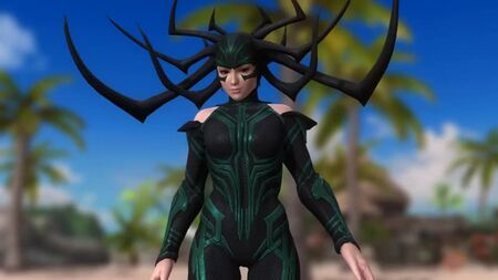 Dead or Alive 5 1.10c BP 5.5 — Гела (MARVEL) з'являється на пляжі
