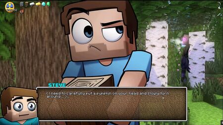 HornyCraft — пародійна хентай-гра за мотивами Minecraft. PornPlay, епізод 9: дівчина-ендермен мастурбує на природі в лісі