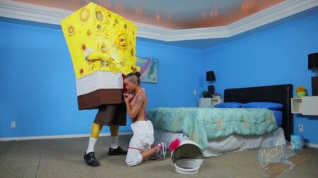 SpongeKnob SquareNuts-Skin Diamond — [HD 720, пародія, мінет]
