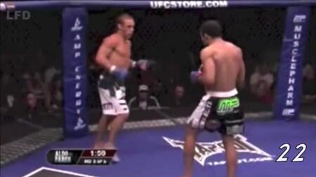 Хосе Альдо проти Уріаха Фабера — пекельні удари по ногах / realboxing.ru