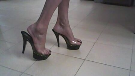 Прозорі мюлі Shynthiah Heels