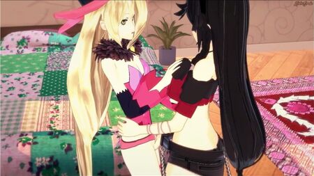 Велвет трахає Магілу страпоном. Tales of Berseria Hentai