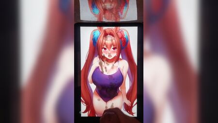 SOP Daiwa Scarlet (Umamusume) — буккаке з величезною кількістю сперми
