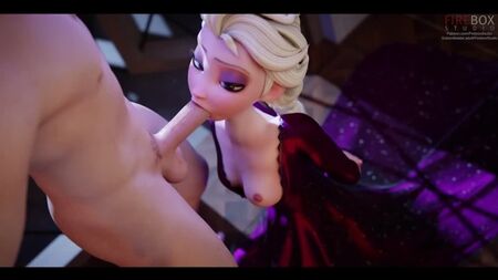 Elsa Red Dress [fireboxstudio] Орал, Анальне, Фута/транс, Великі сиськи, Група