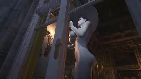 Resident Evil 8: Village - Lady Dimitrescu - Nude Mod [All Cutscenes]