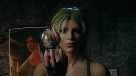 (Звук) «Лара Крофт у скруті» — повна версія: соло-мастурбація [Tomb Raider; порно; фалоімітатор у формі конячого члена; блендер; R34; секс; порно; секс; соло]