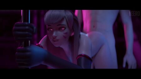 (Звук) Black Cat D.Va «Стриптизерка» секс від першої особи [Overwatch; порно; хентай; анал; R34; SFM; порно; секс; Overwatch]