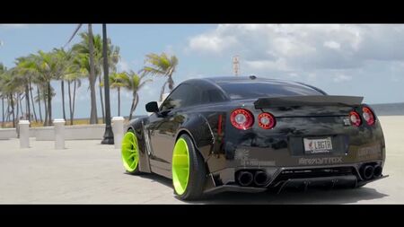 #Liberty Walk з пневмопідвіскою #Nissan #GTR #Black #Edition! (4K) _ XN WORKS