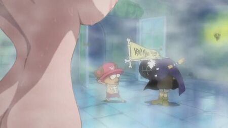 «One Piece» — Сцена у ванній кімнаті Намі (фільтр оголення)