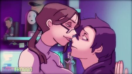 автор: Lewd Froggo 2D-анімація, короткометражне порно, MILF, мінет, глибокий мінет, грубий секс, дівчина, хентай